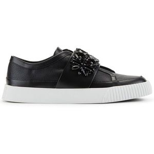 Karl Lagerfeld Paris. Slip-on Leather Sneakers. Sold out on retailer sites.